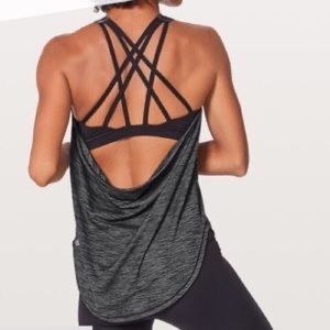 Strappy built in bra flowy tank
